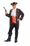 edle Piratenjacke, schwarz