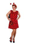 Marienkäfer-Kleid mit Fühlern