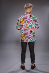 Herrenjacke mit Comic-Druck