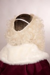 Lockenbart und -stirnband, weißblond