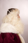Lockenbart und -stirnband, weißblond