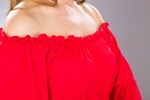 rotes Allzweckkleid