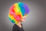 Riesen-Afro-Perücke, bunt