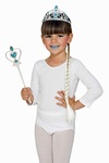 Prinzessin Set: Diadem, Zauberstab, Zopf