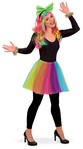 Tüllrock regenbogenfarben, Universalgröße
