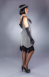 Charleston-Kleid silber