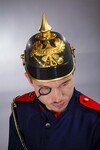 Preußische Pickelhaube mit Kinnband