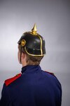 Preußische Pickelhaube mit Kinnband