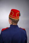 Türkenfez, rot/gold