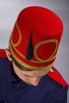 Türkenfez, rot/gold