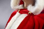 Weihnachtscape mit Kapuze, rot, Universalgröße