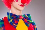 lange Clown-Jacke mit Fliege
