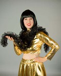 Chiffonboa ca. 2 m, schwarz