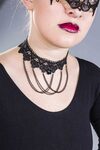 Gothic-Halsband, größenverstellbar