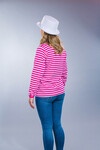 Ringelpulli pink/weiß, Langarm