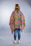 Hippie-Poncho und Stirnband, Universalgröße