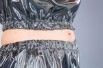 Silver Flash: Oberteil mit Kapuze, Hose