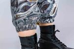 Silver Flash: Oberteil mit Kapuze, Hose