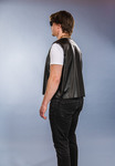 Kunstleder-Weste, schwarz