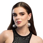 LED Ohrringe Discokugel, Paar