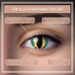 ein Paar Kontaktlinsen Green Viper