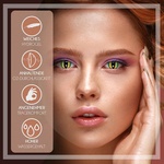 ein Paar Kontaktlinsen Green Viper