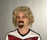 Schnurrbart mit Kinnbart Fussballer