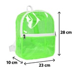Rucksack ca. 28x23x10 cm, neongrün