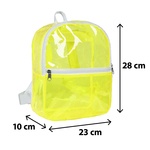 Rucksack ca. 28x23x10 cm, neongelb
