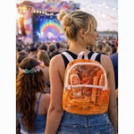 Rucksack ca. 28x23x10 cm, neonorange