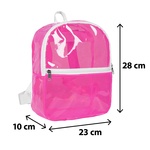 Rucksack ca. 28x23x10 cm, neonpink