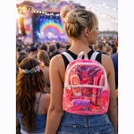 Rucksack ca. 28x23x10 cm, neonpink