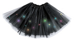 LED-Tüllrock schwarz, ca. 40 cm