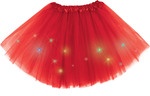 LED-Tüllrock rot, ca. 40 cm