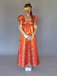 elegantes Regency-Ballkleid aus Brokat