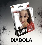 Latex-Teufelshörner Diabola, mit Mastix