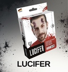 Latex-Teufelshörner Lucifer, mit Mastix