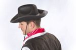 Cowboyhut mit Band, schwarz