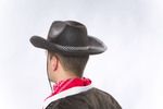 Cowboyhut mit Band, schwarz