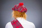 Schottenmütze mit Haar