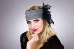 Charleston-Stirnband, silber