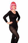 36-40 Langarm-Body, schwarz