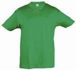 106-116 Kinder T-Shirt, Kurzarm, grün