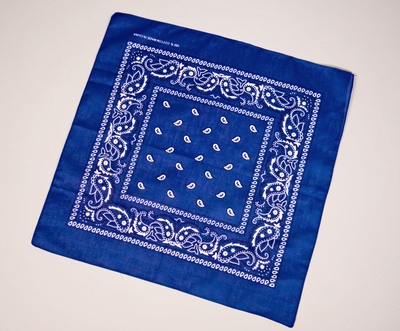 Bandana ca. 55x55 cm, blau, bedruckt