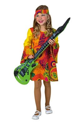 Hippie-Kleid und Stirnband