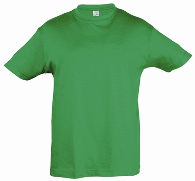 118-128 Kinder T-Shirt, Kurzarm, grün