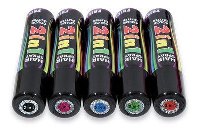Spray COLOR+GLITTER 2in1, 100 ml, schwarz