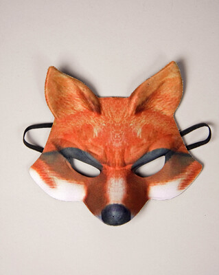 Textil-Halbmaske Fuchs