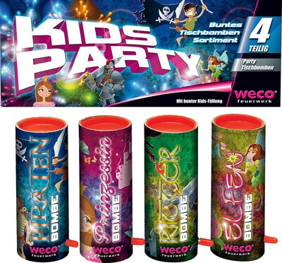 Kids Party 4er-Pack Tischfeuerwerk