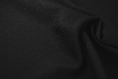 1m Gabardine schwarz